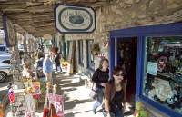 Shopping on the Square Ladies shopping at Blue Willow on Wimberley Square