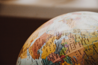 World Globe Part of a world globe.