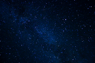 Wimberley Dark Sky Twinkling stars on a dark blue sky.